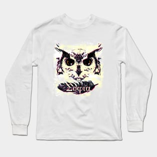 Athena's Owl I Long Sleeve T-Shirt